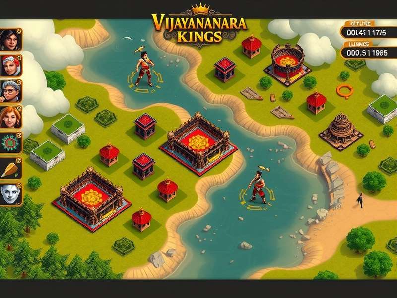 Vijayanagara Kings gameplay screenshot showing empire building